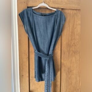 Banana Republic denim sheath with belt Size M